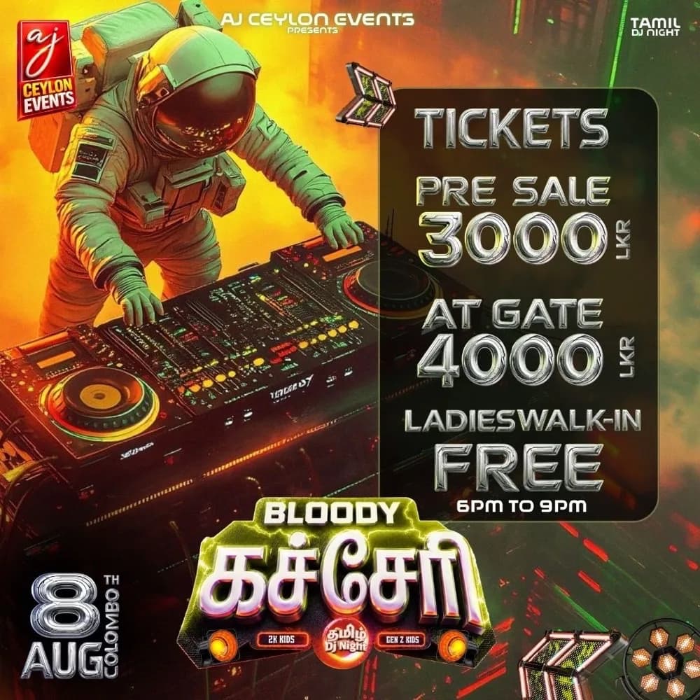 Bloody Katcheri Tamil DJ Night event poster